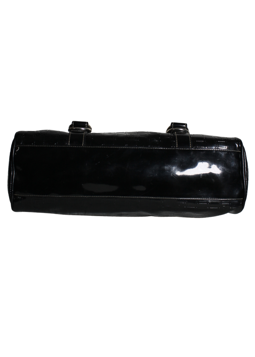 Embossed Patent Faux Leather shoulder Bag