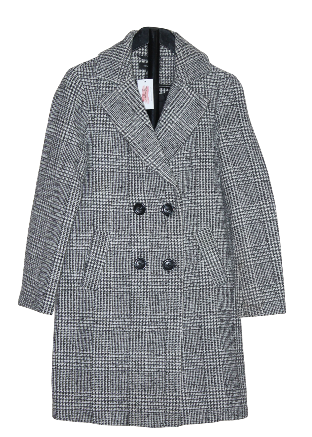 Herringbone Pattern Winter Coat