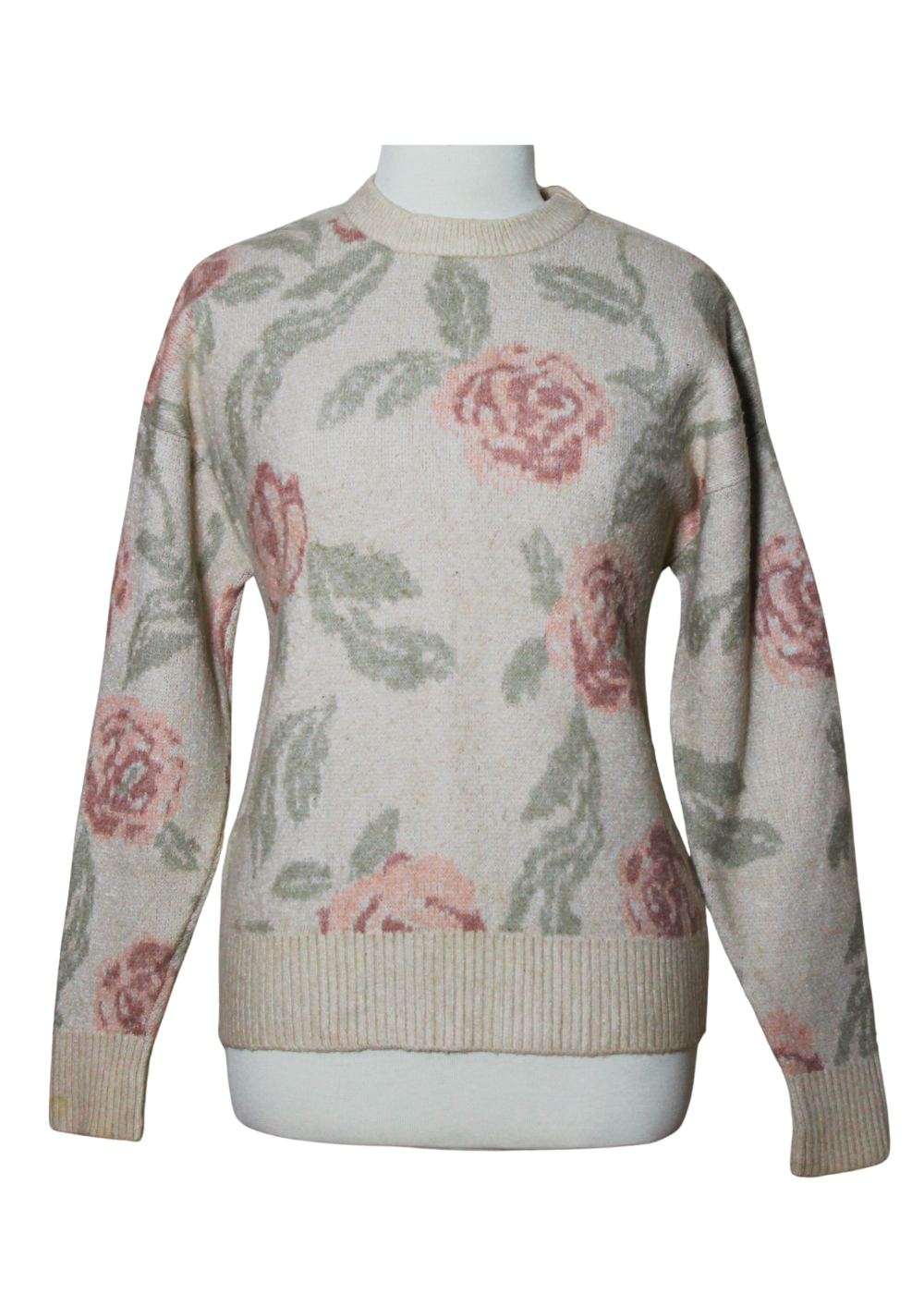 Drop Shoulder Round Neck Sweater