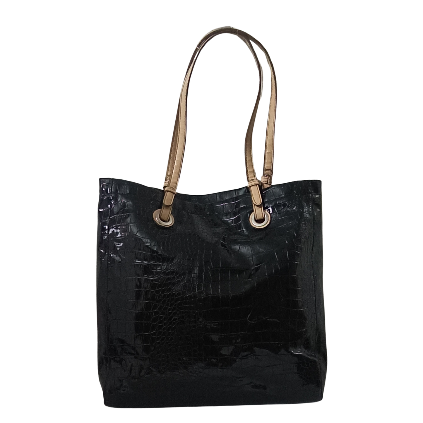 Croc-embossed Tote Bag
