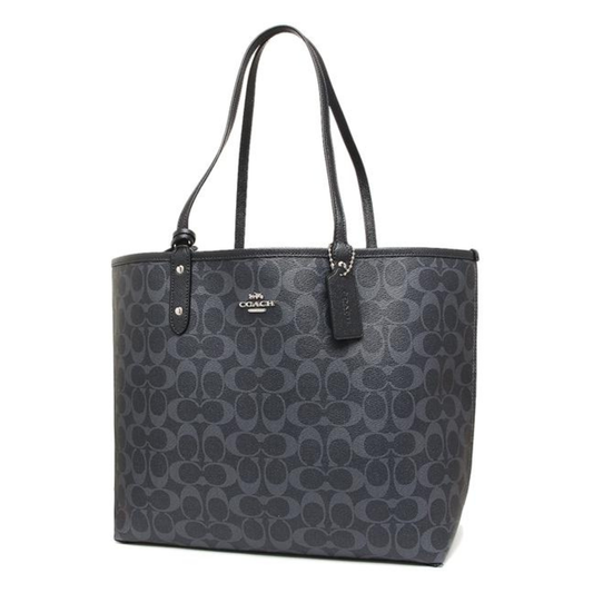 Reversible Signature City Tote with Removable Pouch