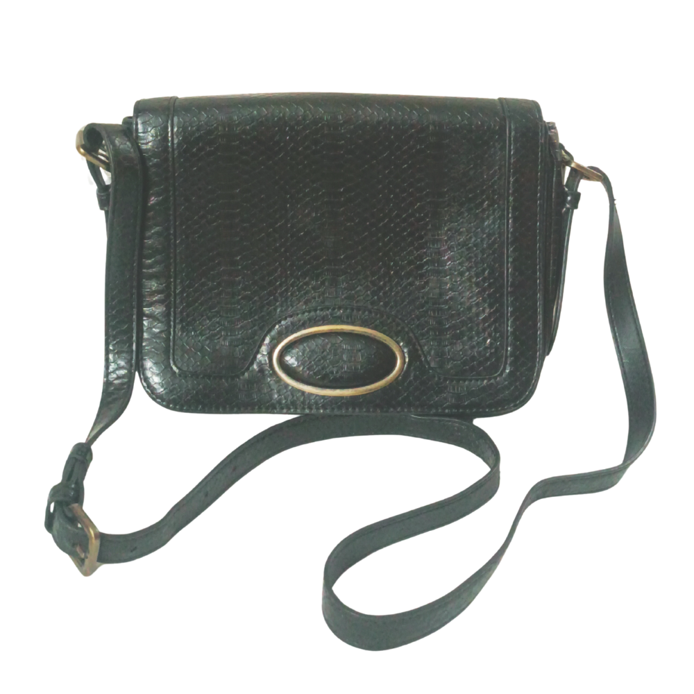 Croc Pattern Shoulder Bag