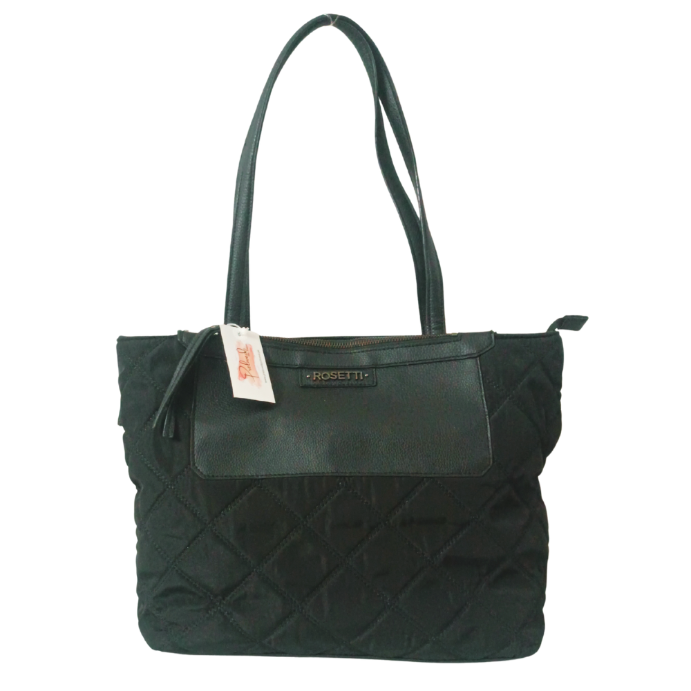 Quilted Nylon Tote Bag