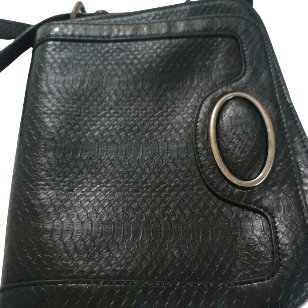 Croc Pattern Shoulder Bag