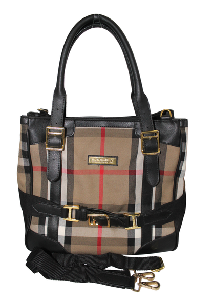 House Check Canvas Bridle Lynher Medium Tote