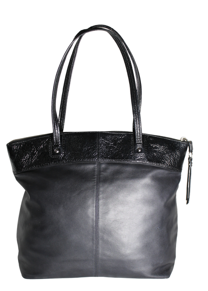 Coach Laura Leather Embossed Signature Tote Bag