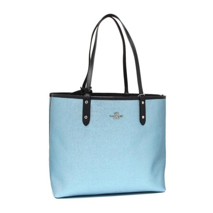 Reversible Signature City Tote with Removable Pouch