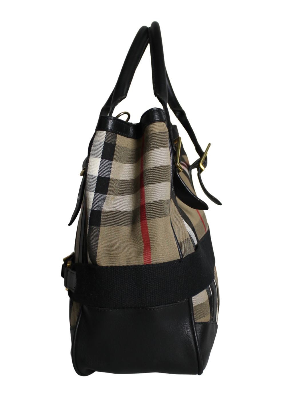 House Check Canvas Bridle Lynher Medium Tote