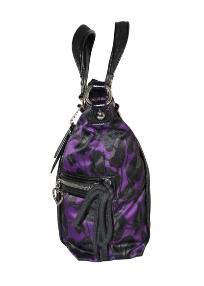 Coach Poppy Daisy Ocelot Glitter Shoulder Tote Handbag