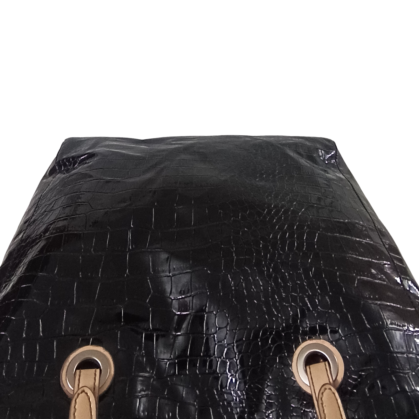 Croc-embossed Tote Bag