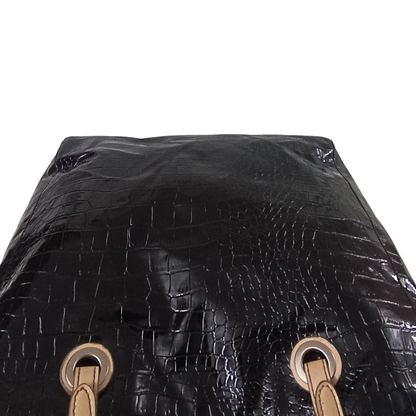 Croc-embossed Tote Bag