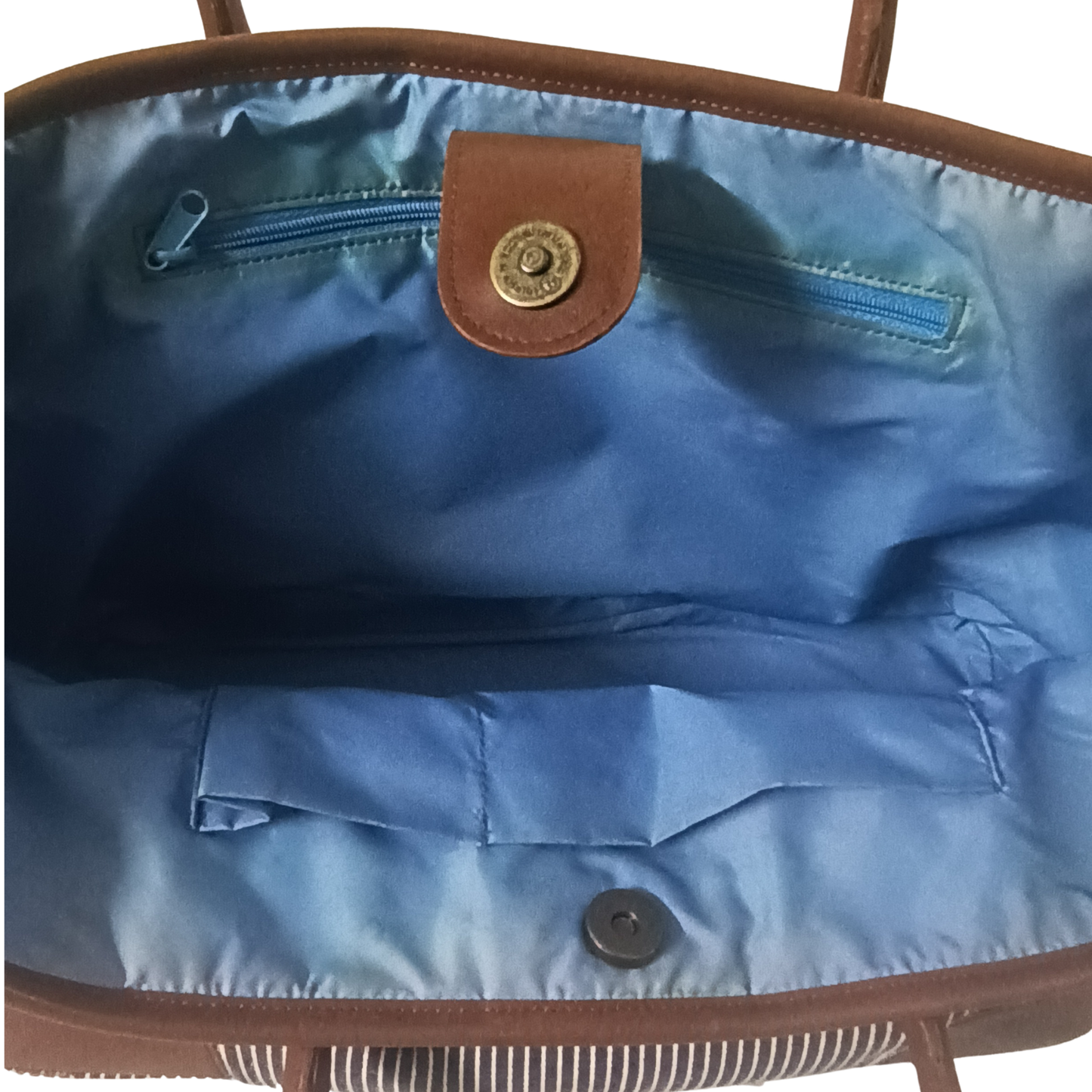 Stripped Canvas Bag