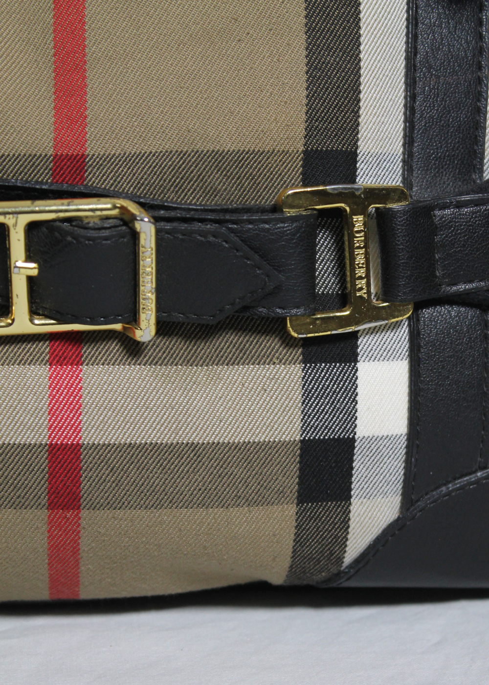 House Check Canvas Bridle Lynher Medium Tote