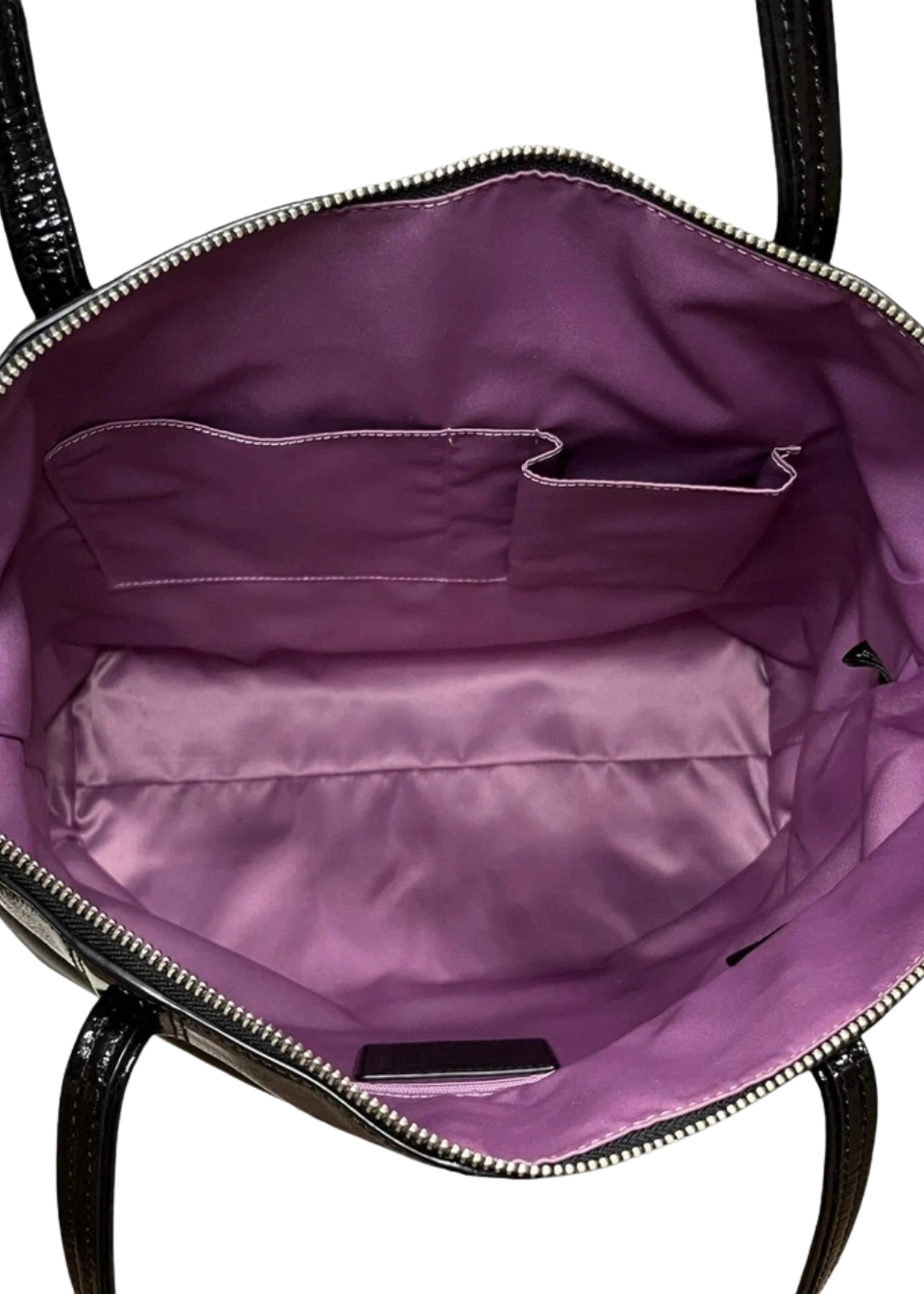 Coach Laura Leather Embossed Signature Tote Bag