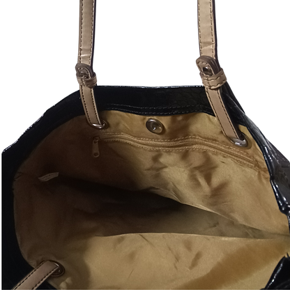 Croc-embossed Tote Bag