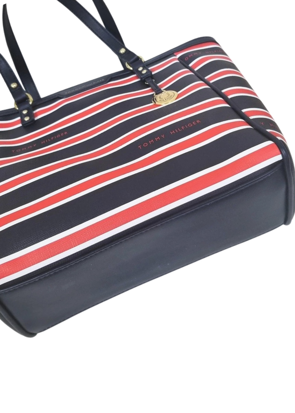 Red+White+Blue Stripped Tote Shoulder Bag