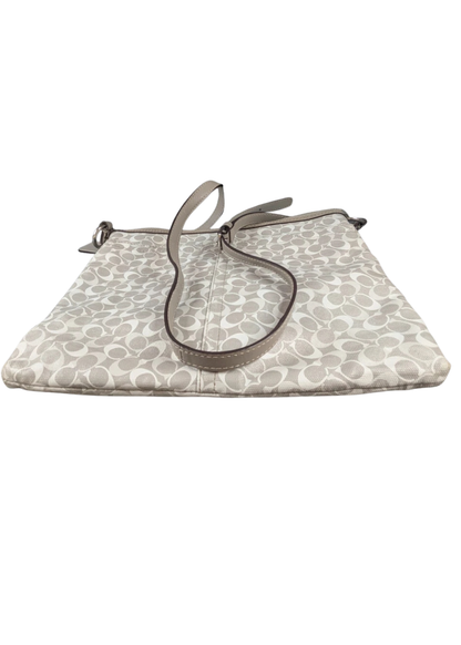 Signature coated Canvas and Leather Cross body Bag