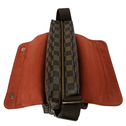 Naviglio Damier Ebene Messenger Shoulder Bag
