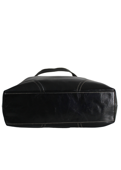 Snap Closure Shoulder Bag