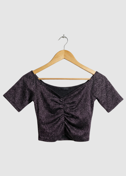 Sparkly knit Crop Top