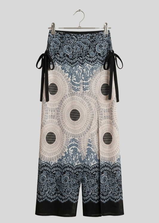 Slit Wrap Pant with side Strings