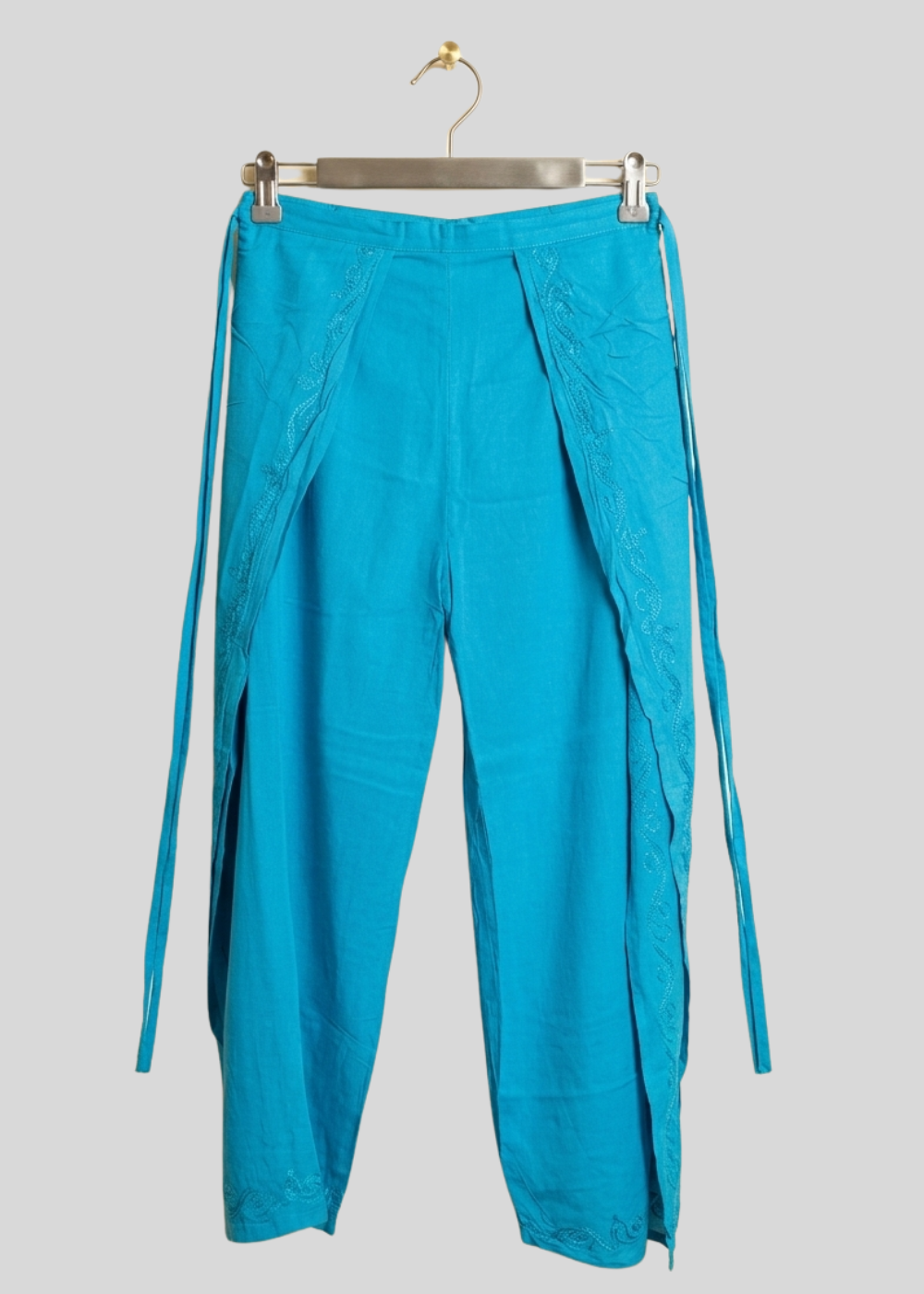 Slit Wrap Pant with side Strings