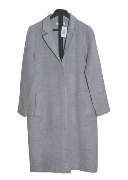 Straight Long coat with no show button