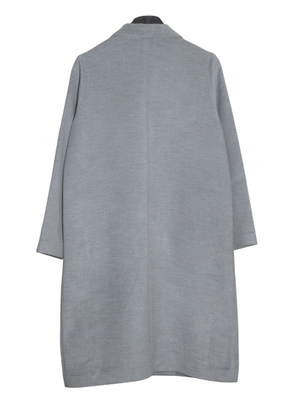 Straight Long coat with no show button