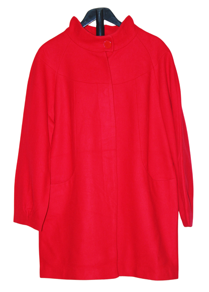 Wool Style Red Coat