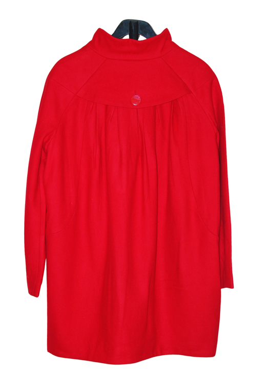 Wool Style Red Coat