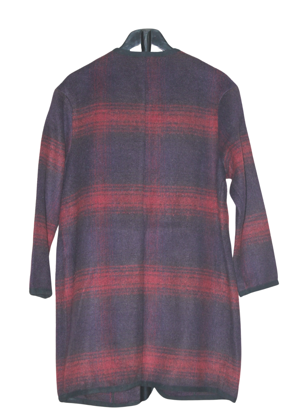 Checked Blanket Coat