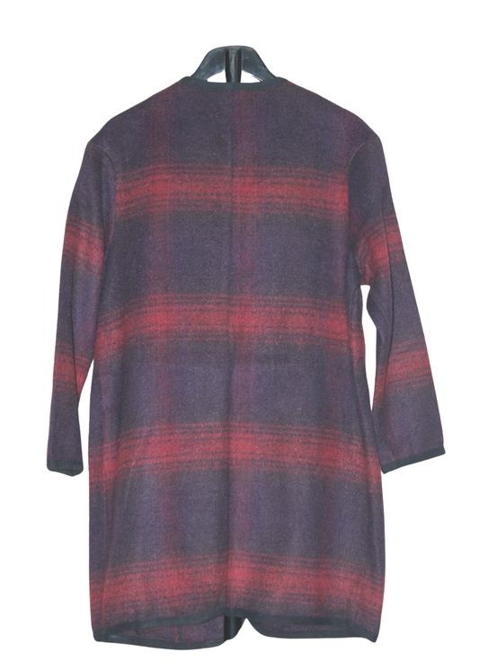 Checked Blanket Coat