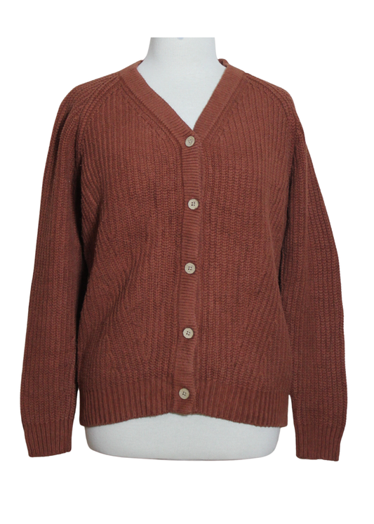 V-Neck Cardigan Reglan