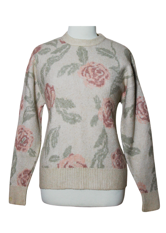 Drop Shoulder Round Neck Sweater