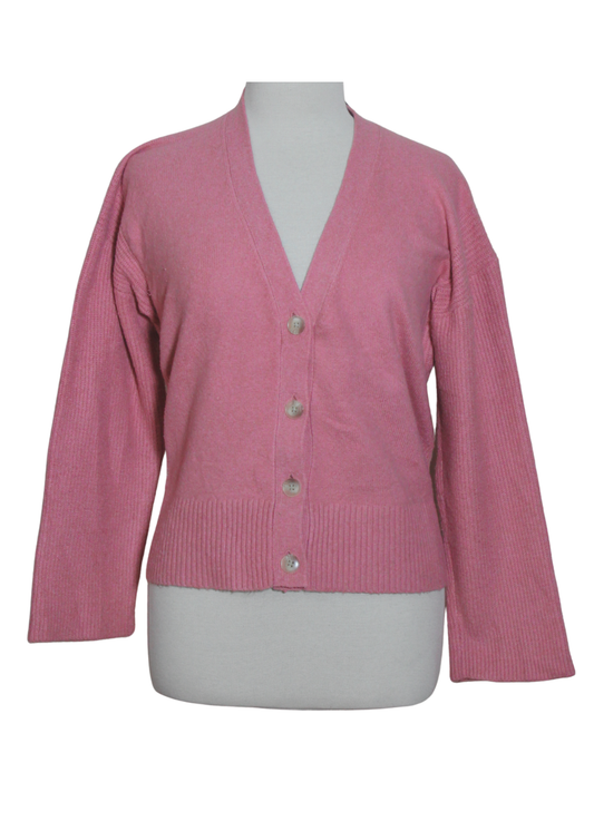 V Neck Short Length Cardigan