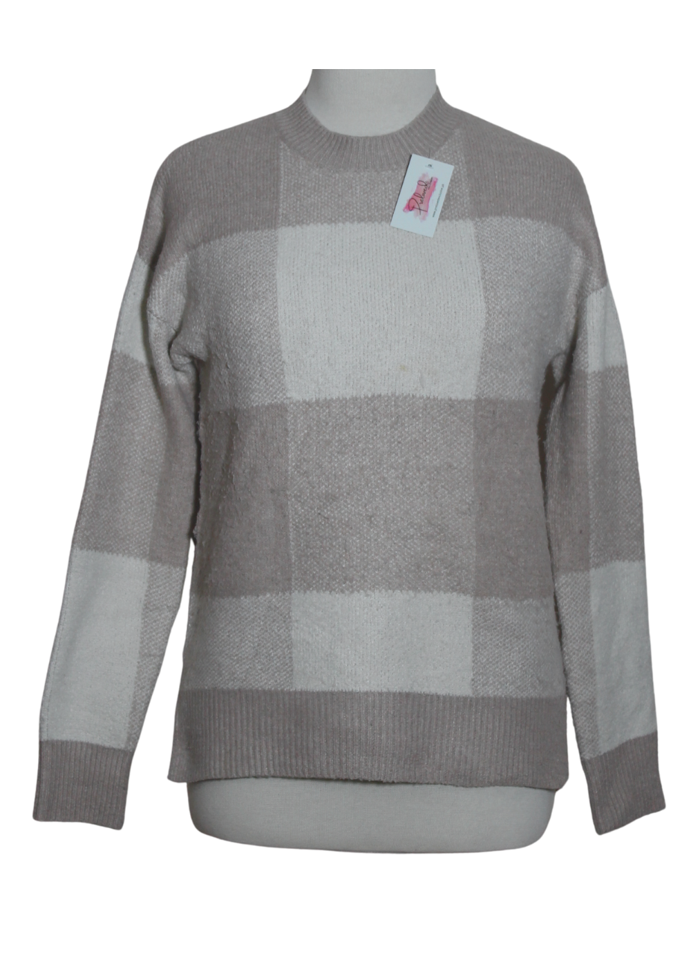 Crew Neck checkered Sweater