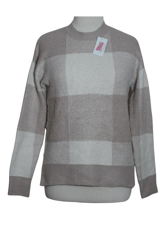 Crew Neck checkered Sweater