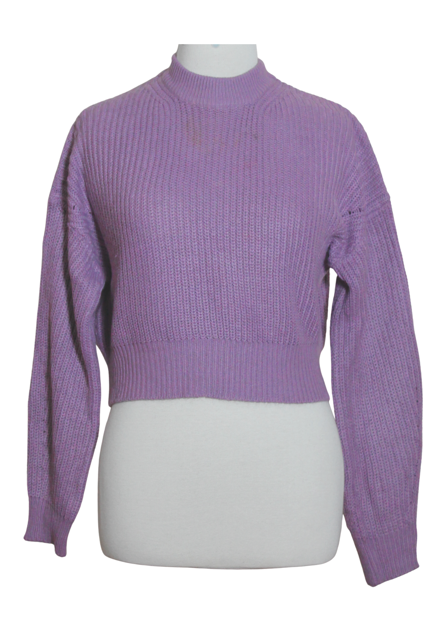 Crew Neck Cropped Sweater