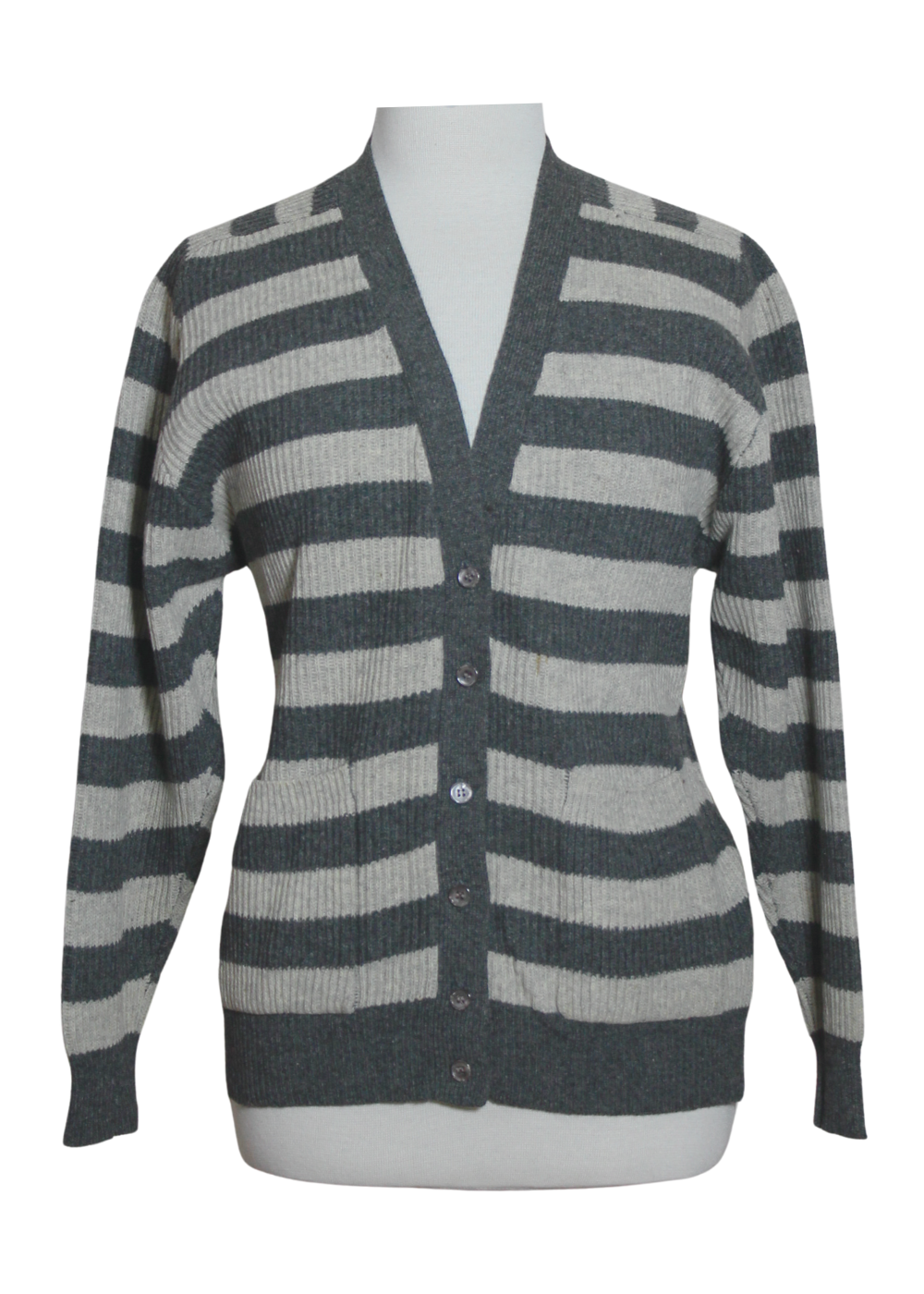 V-Neck striper Cardigan