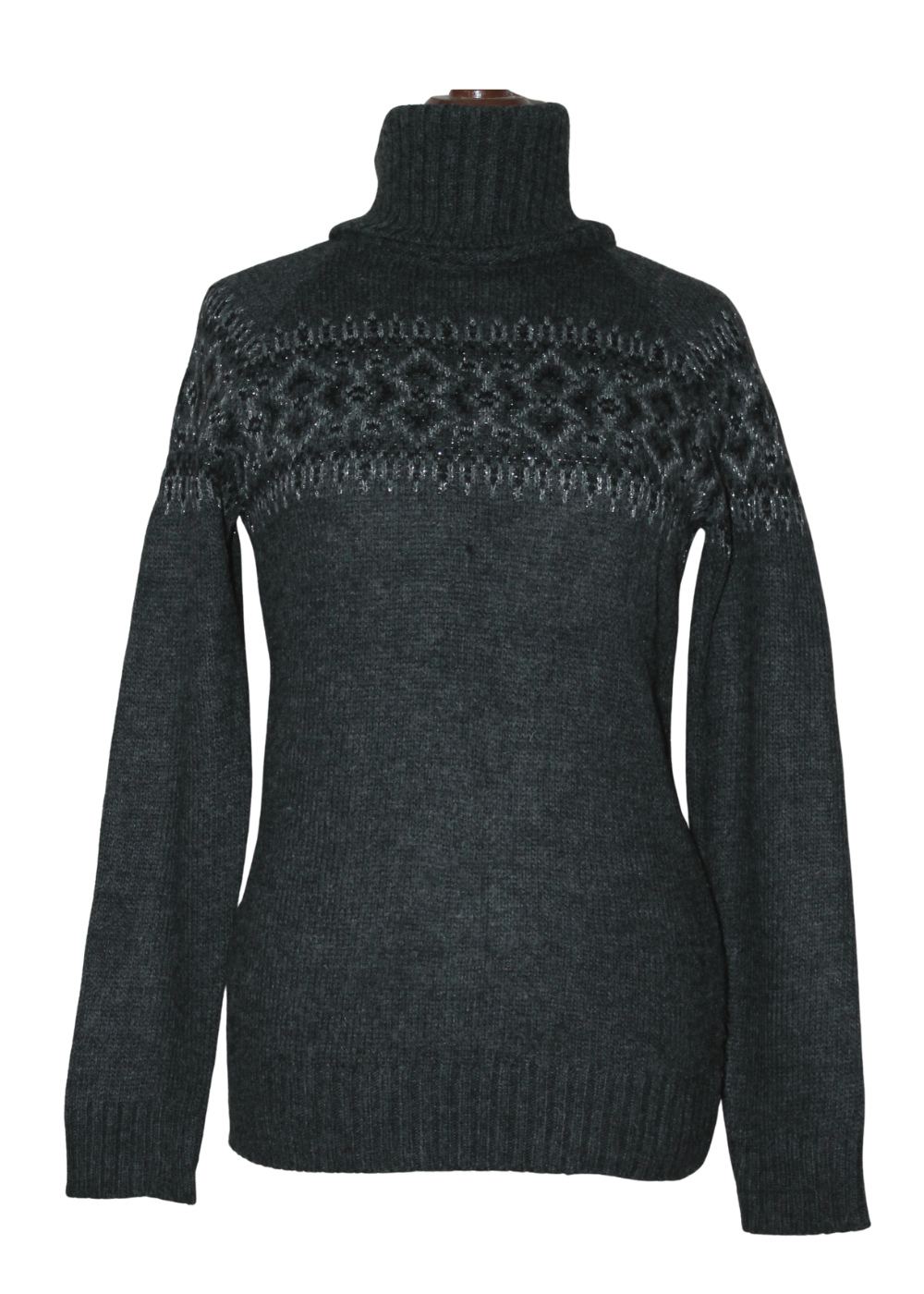 Turtle Neck Long Raglan Sweater