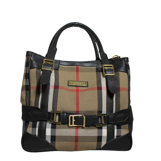 House Check Canvas Bridle Lynher Medium Tote