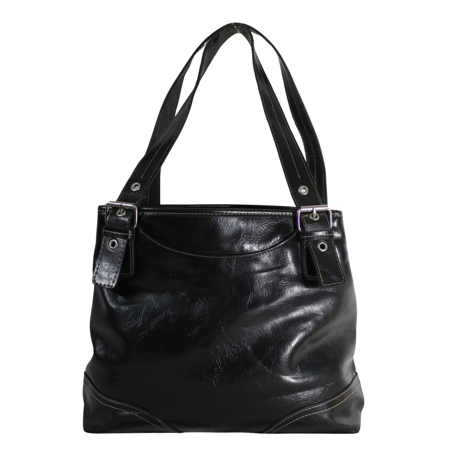 Snap Closure Shoulder Bag